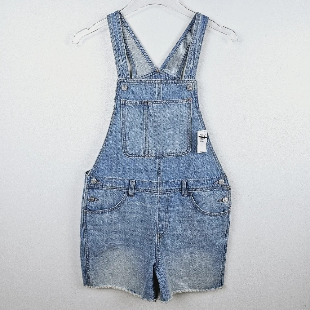 Old Navy #879544 Denim Shortalls for Girls NWT, size XL (14-16)